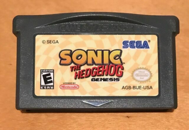 Non Signe Jeux Vidéo Sonic The Hedgehog Genesis Game Boy Advance