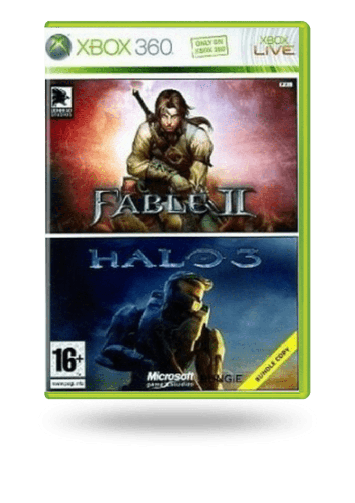 Jeux Vidéo Halo 3 + Fable 2 Xbox 360