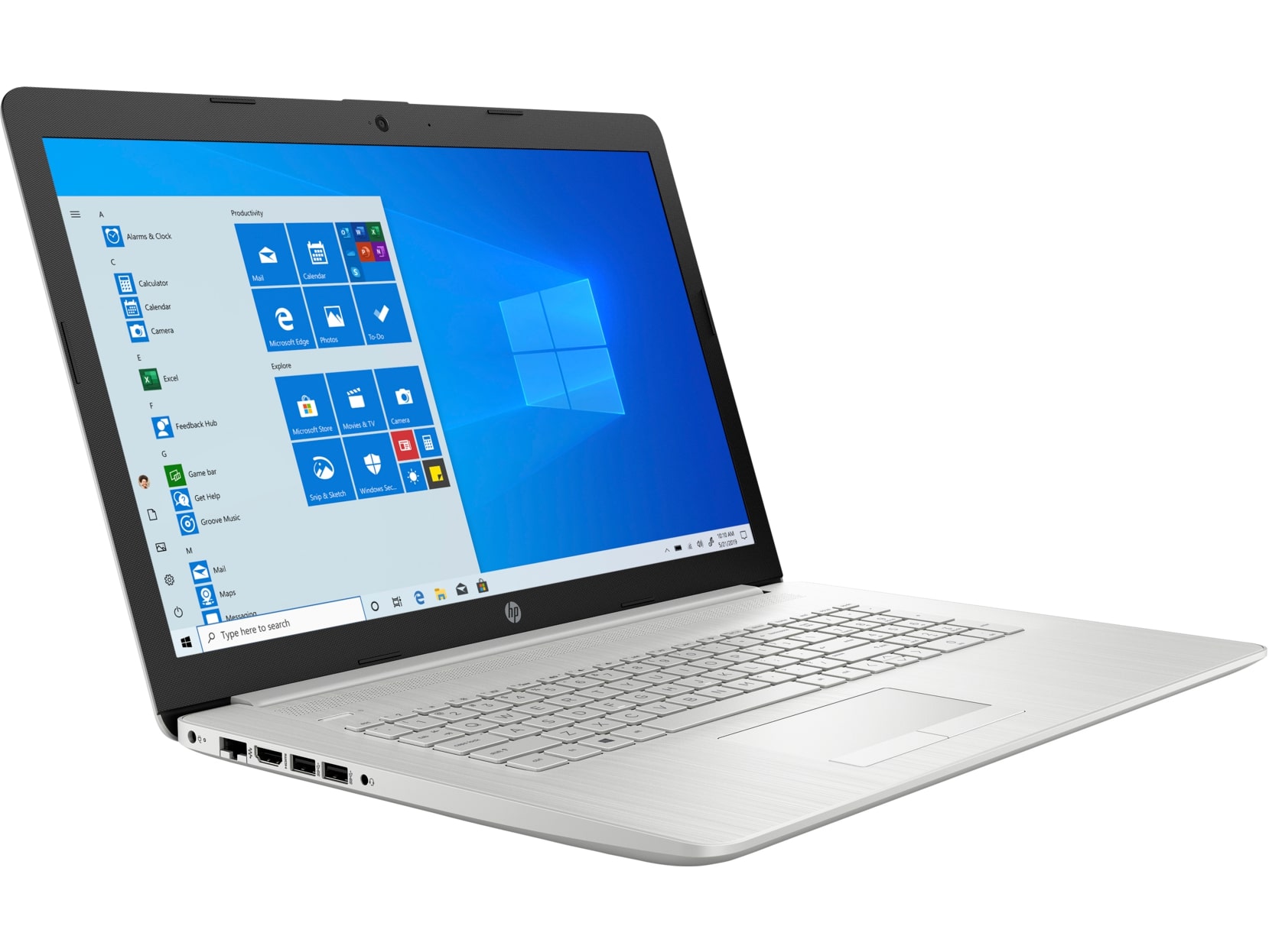 Ordinateurs Portables HP 17-Ca1046Nf Amd Ryzen 5 8 Go Ram 512Go SSD 17.3"