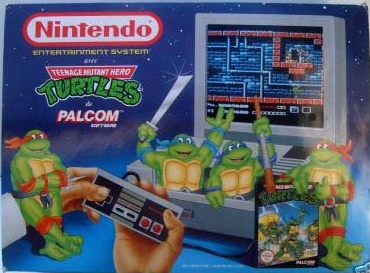 Console Nintendo Nes Gris Edition Teenage Mutant Hero Turtles + 2 Manettes + Teenage Mutant Hero Turtles