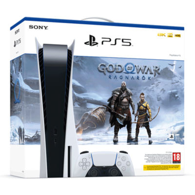 Console Sony PS5 Blanc 825Go + 1 Manette + God Of War Ragnarök