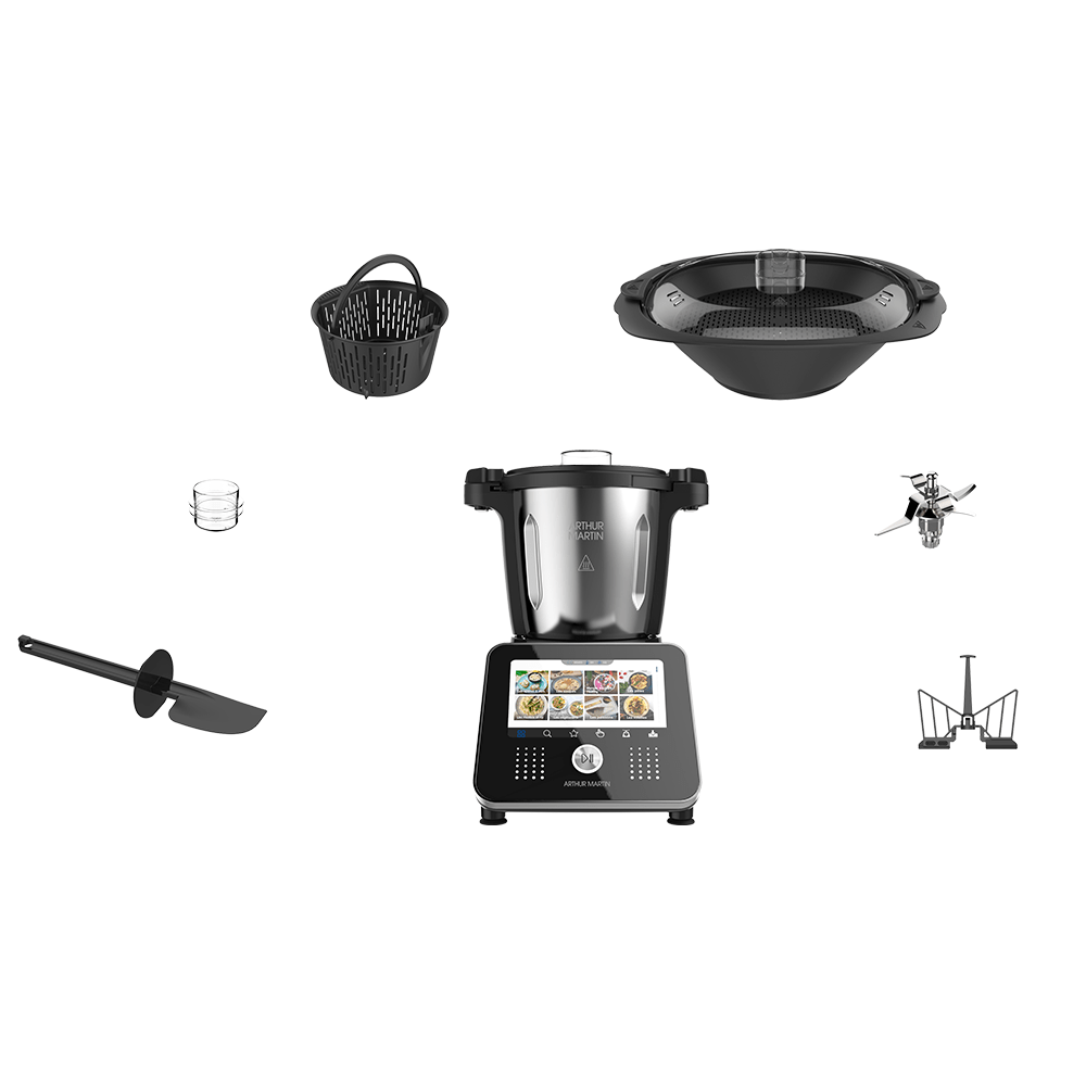 Robots De Cuisine Arthur Martin My Gourmet Amr0612 Noir