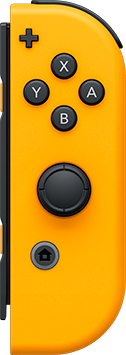 Acc. De Jeux Vidéo Nintendo Manette Sans Fil Joy-Con Orange Néon Droit Switch