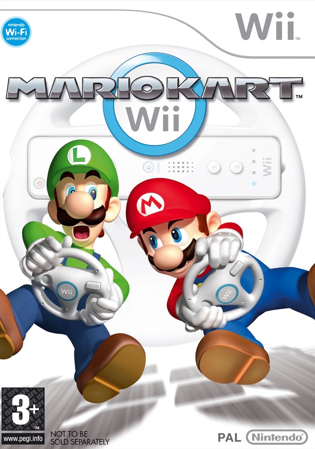 Non Signe Jeux Vidéo Mario Kart Wii + 2 Volants Wii