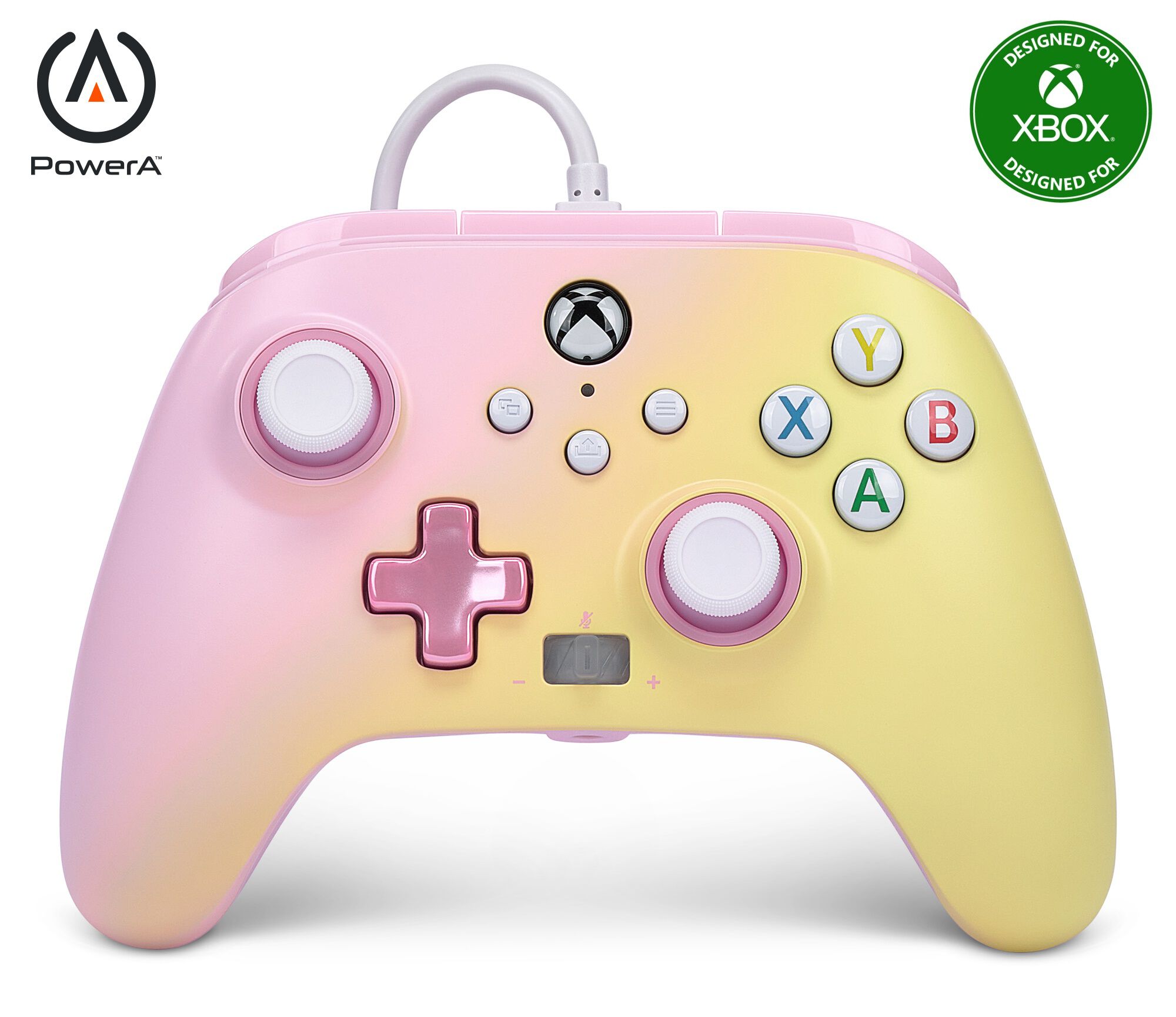 Acc. De Jeux Vidéo Powera Manette Filaire Améliorée Pink Lemonade Xbox One