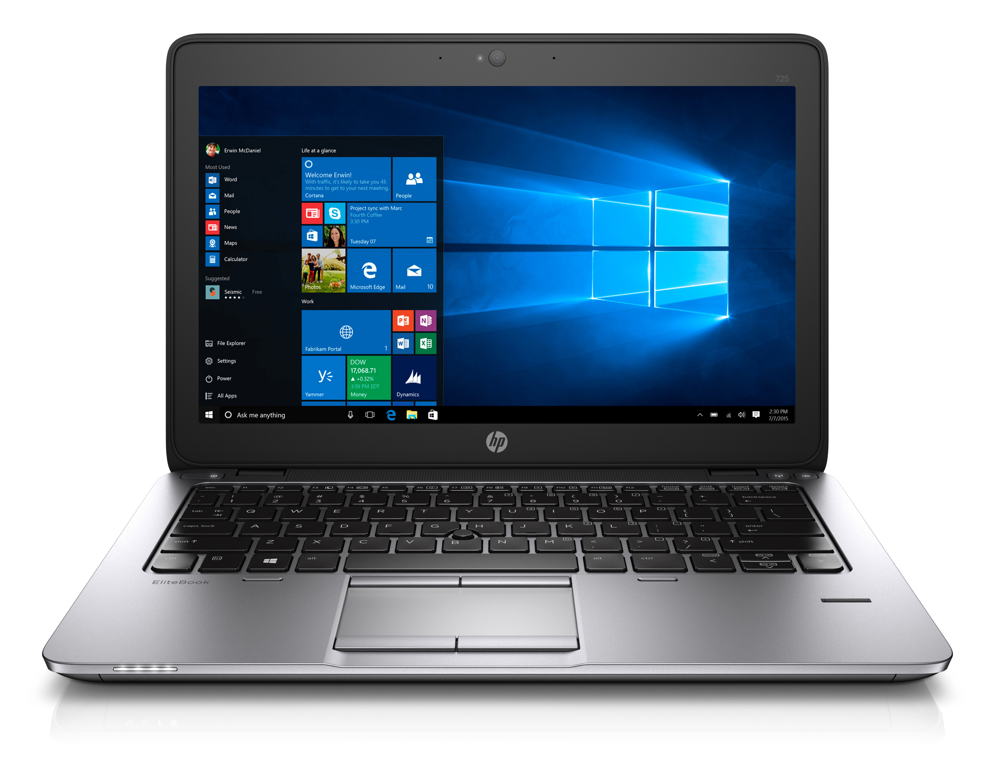 Ordinateurs Portables HP Elitebook 725 G3 Amd A 4 Go Ram 256 Go SSD 12.5"