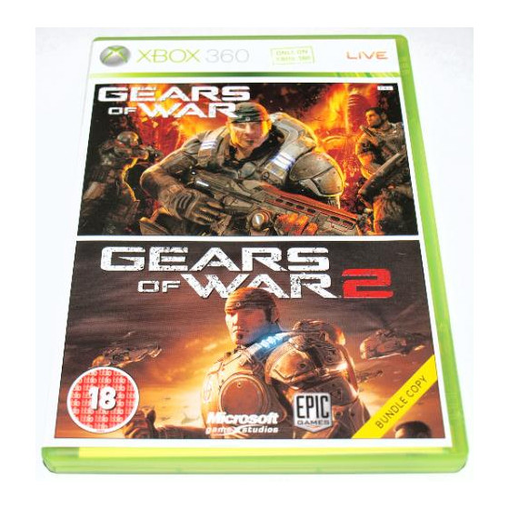 Non Signe Jeux Vidéo Gears Of War 1 & Gears Of War 2 (Bundle Copy) Xbox 360