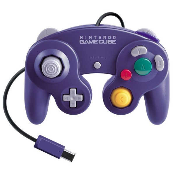 Acc. De Jeux Vidéo Nintendo Manette Filaire Violet Gamecube