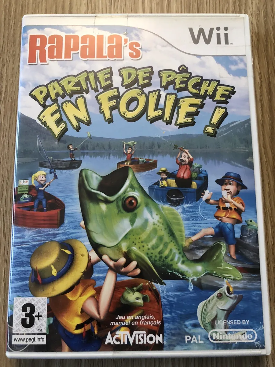 Jeux Vidéo Rapala Partie De Pêche En Folie + Canne À Pêche Wii