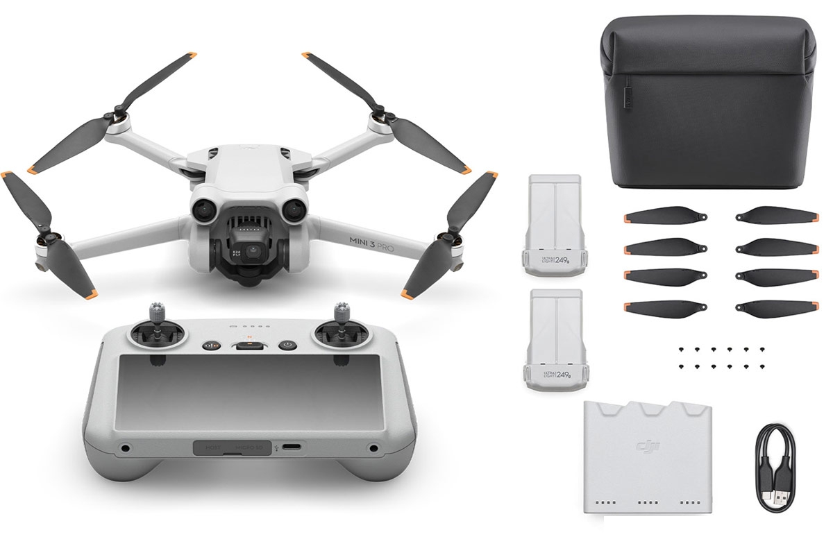 Drône Dji Mini 3 Pro Fly More Combo Gris + Dji Rc