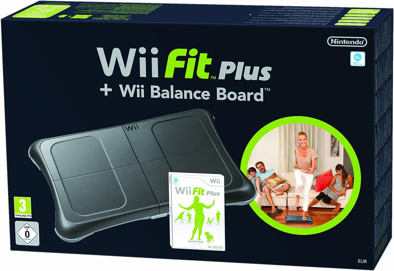 Jeux Vidéo Wii Fit Plus + Balance Board Noir Wii