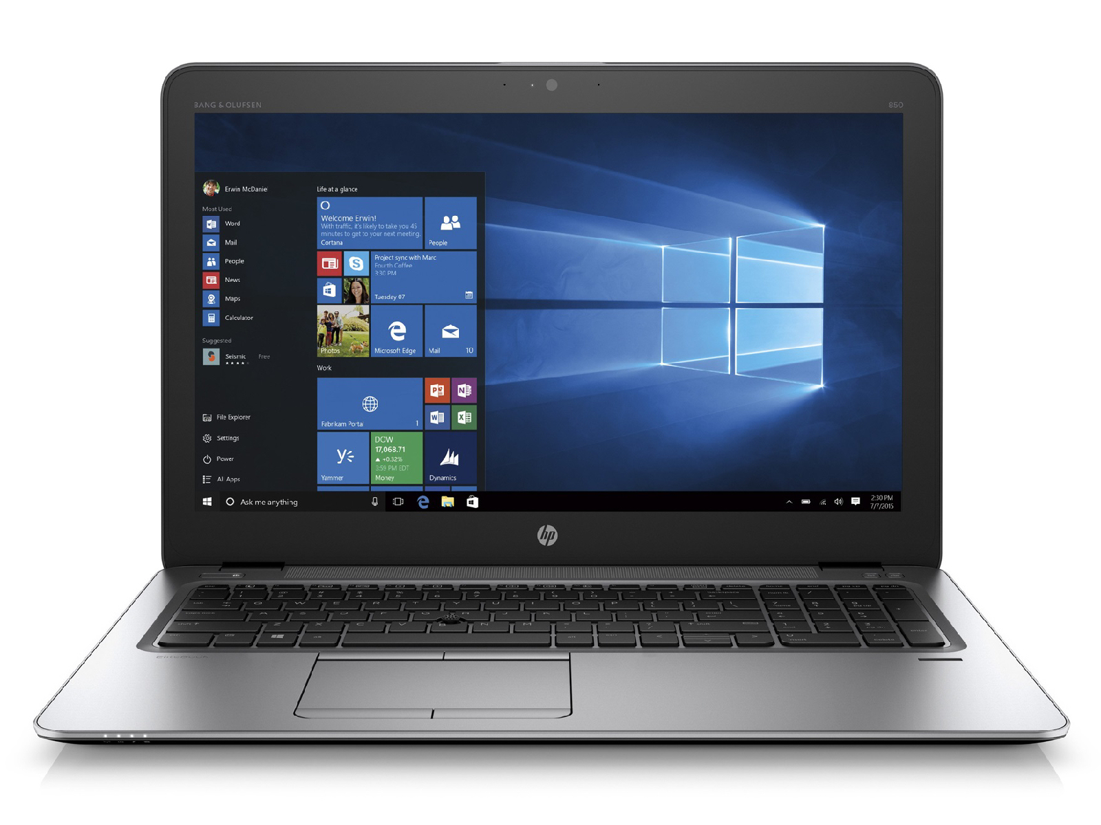 Ordinateurs Portables HP Elitebook 850 G3 I3 8 Go Ram 128 Go SSD 15.4"