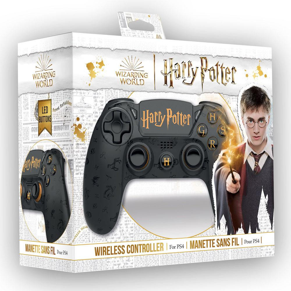 Acc. De Jeux Vidéo Freaks And Geeks Manette Sans Fil Noir Harry Potter PS4