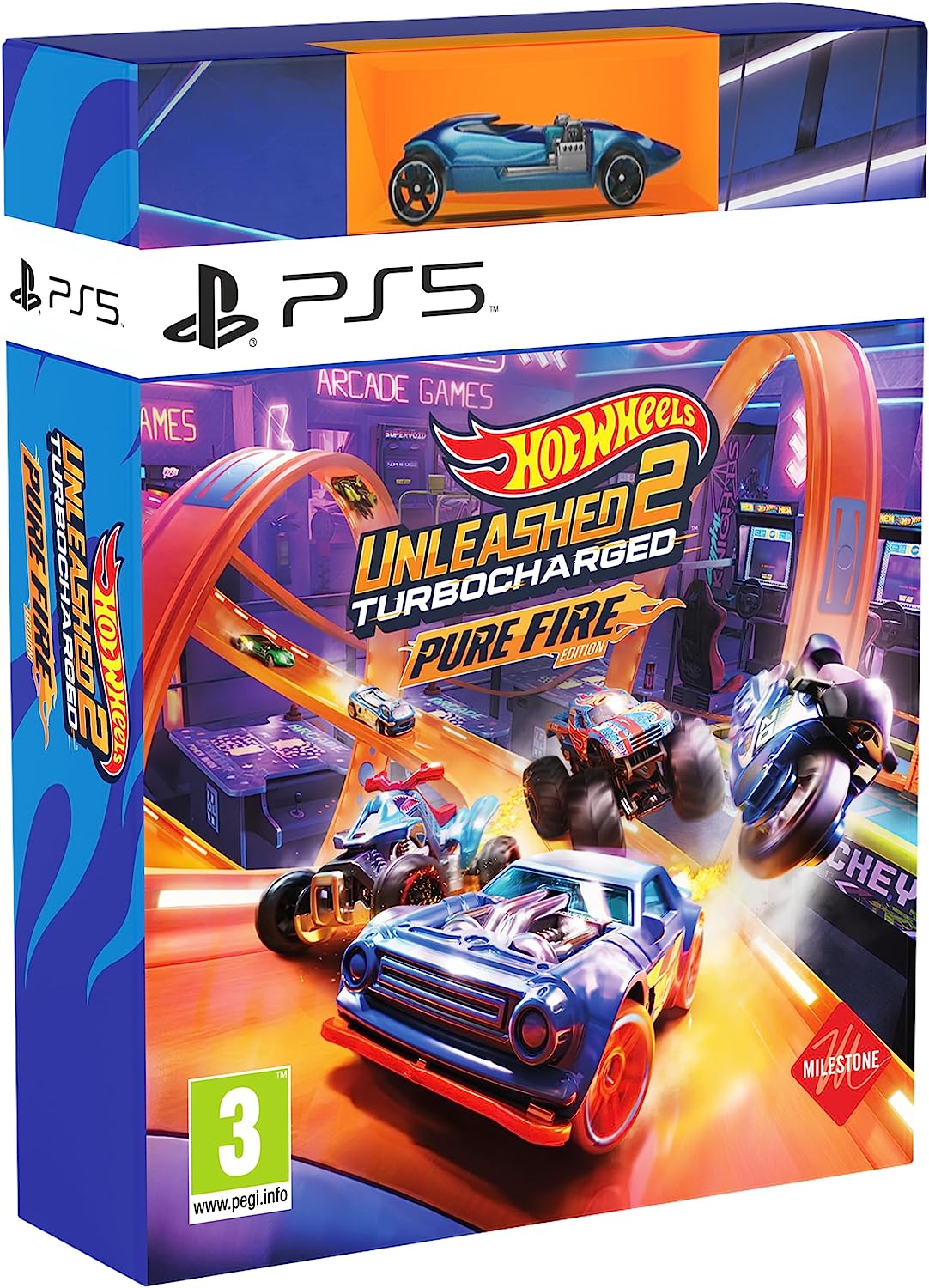 Jeux Vidéo Hotwheels Unleashed 2 Turbocharged Pure Fire PlayStation 5 (PS5)