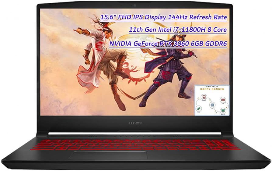 Ordinateurs Portables Msi Katana Gf66 11Ue i5 16 Go Ram 512Go SSD 15.4"