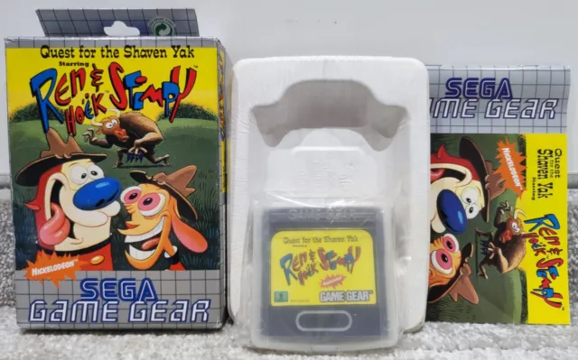 Non Signe Jeux Vidéo Quest For The Shaven Yak Starring Ren Hoëk & Stimpy Game Gear
