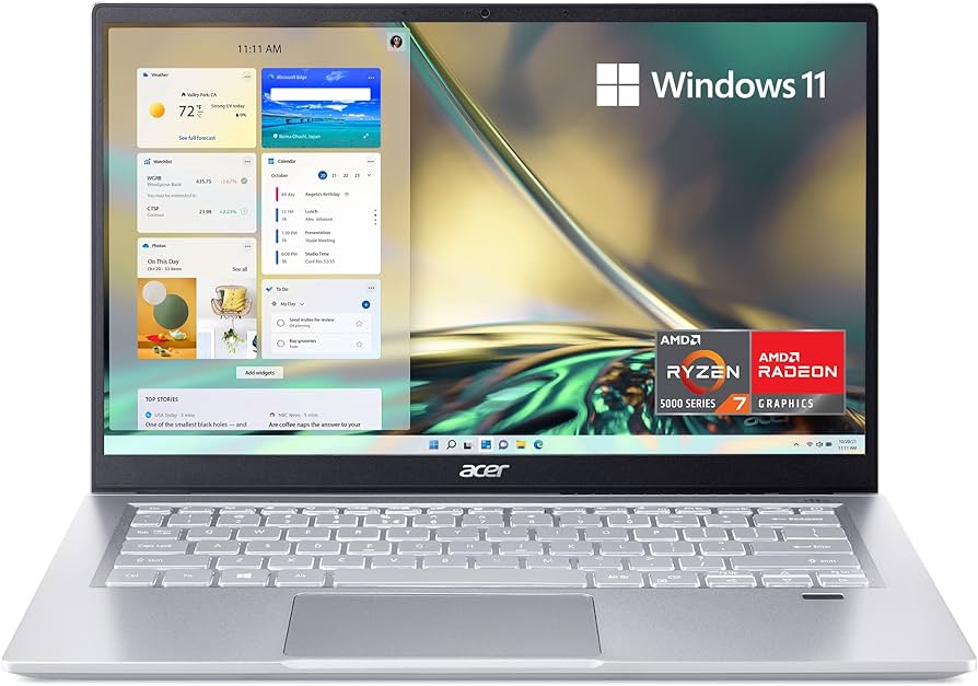 Ordinateurs Portables Acer Swift Sf314-43 Amd Ryzen 5 8 Go Ram 512 Go SSD 14"