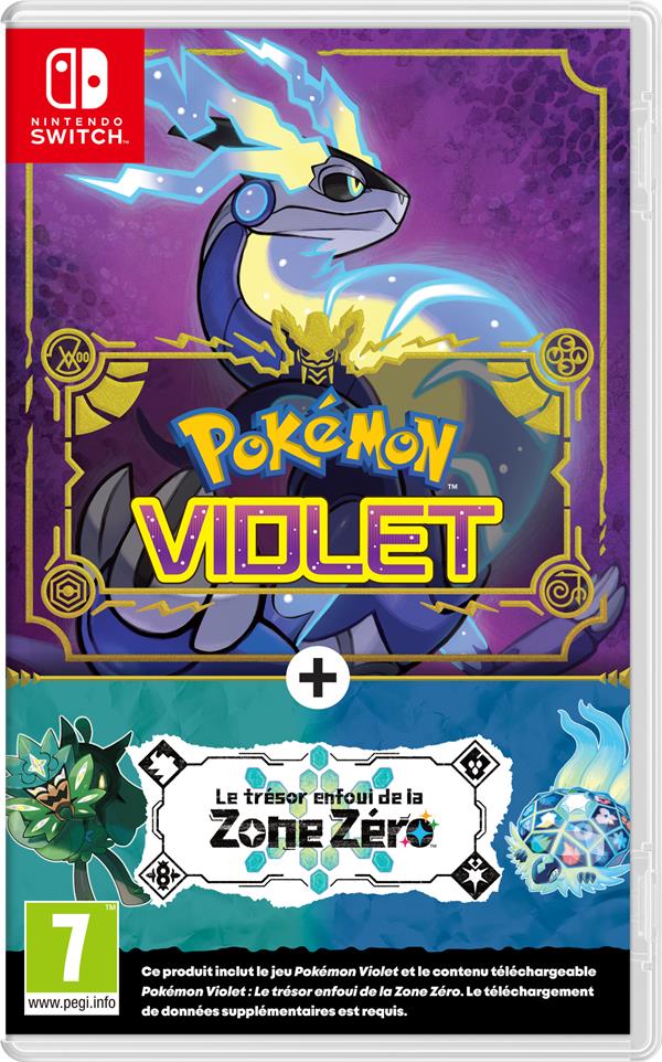 Jeux Vidéo Pokemon Violet + Le Trésor Enfoui De La Zone Zéro Switch