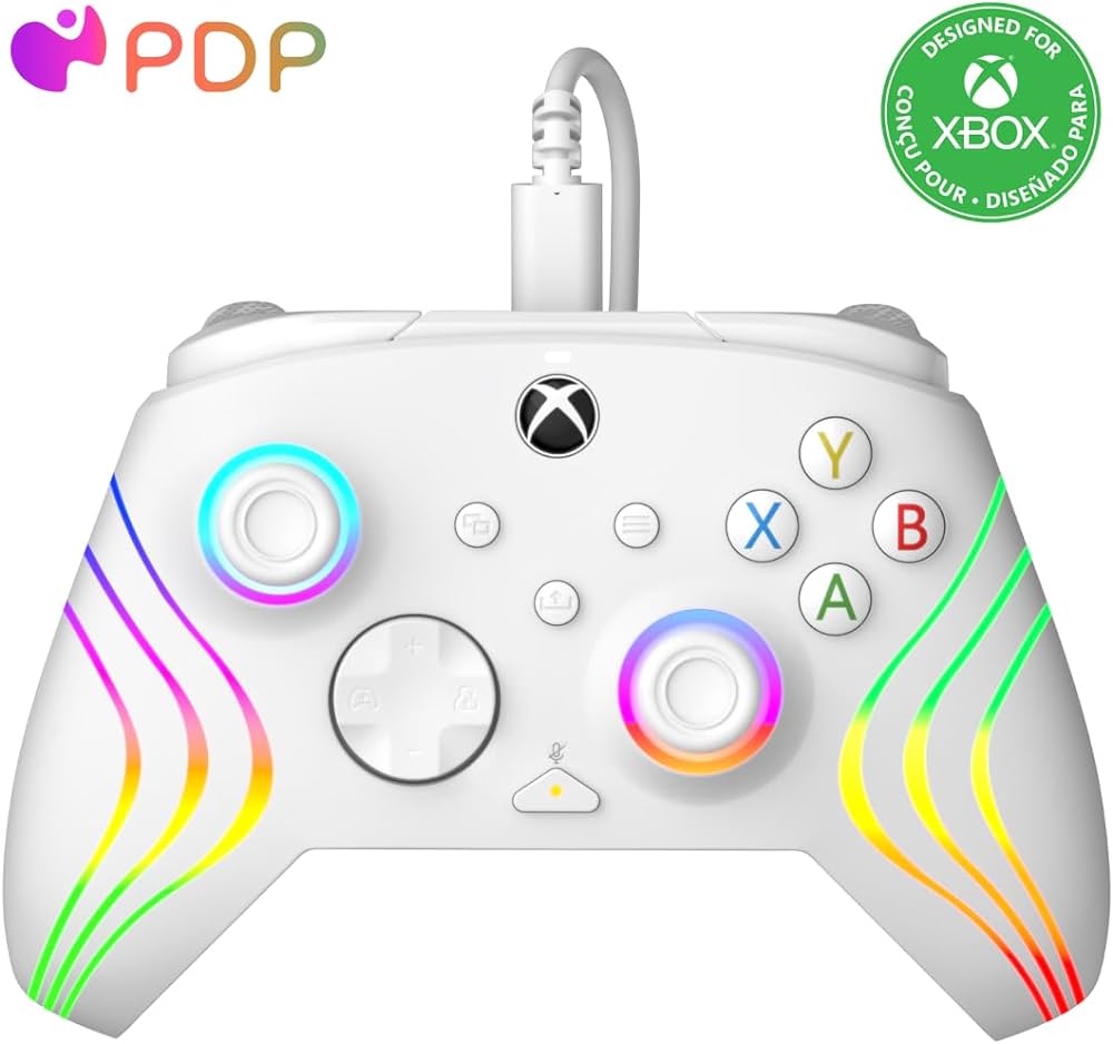 Jeux Vidéo Manette Filaire Pdp Afterglow Wave Xbox Blanc (Xbox Series) Xbox One
