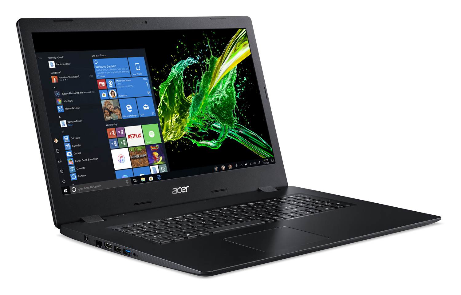 Ordinateurs Portables Acer Aspire A317-52-54Qm i5 8 Go Ram 1 To Hdd 128 Go SSD 17.3"