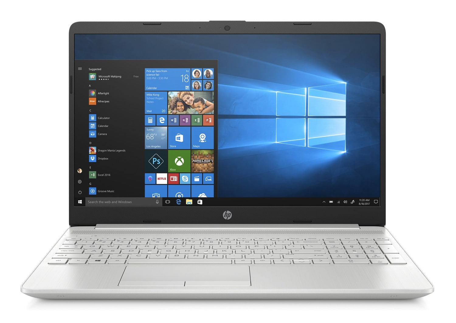 Ordinateurs Portables HP 15-Dw0000Nf Intel Celeron 4 Go Ram 128Go SSD 15.4"