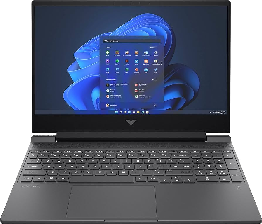 Ordinateurs Portables HP Victus Gaming 15-Fb0160Nf Amd Ryzen 5 16 Go Ram 512 Go SSD 15.4"