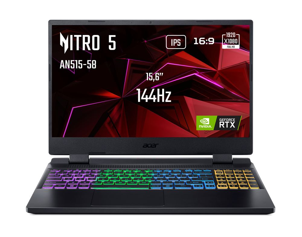 Ordinateurs Portables Acer Nitro 5 An515-58-57Gf i5 16 Go Ram 512 Go SSD 15.4"