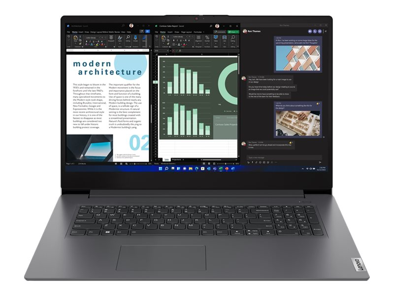 Ordinateurs Portables Lenovo V17 G4 Iru (83A2) I3 8 Go Ram 256Go SSD 17.3"