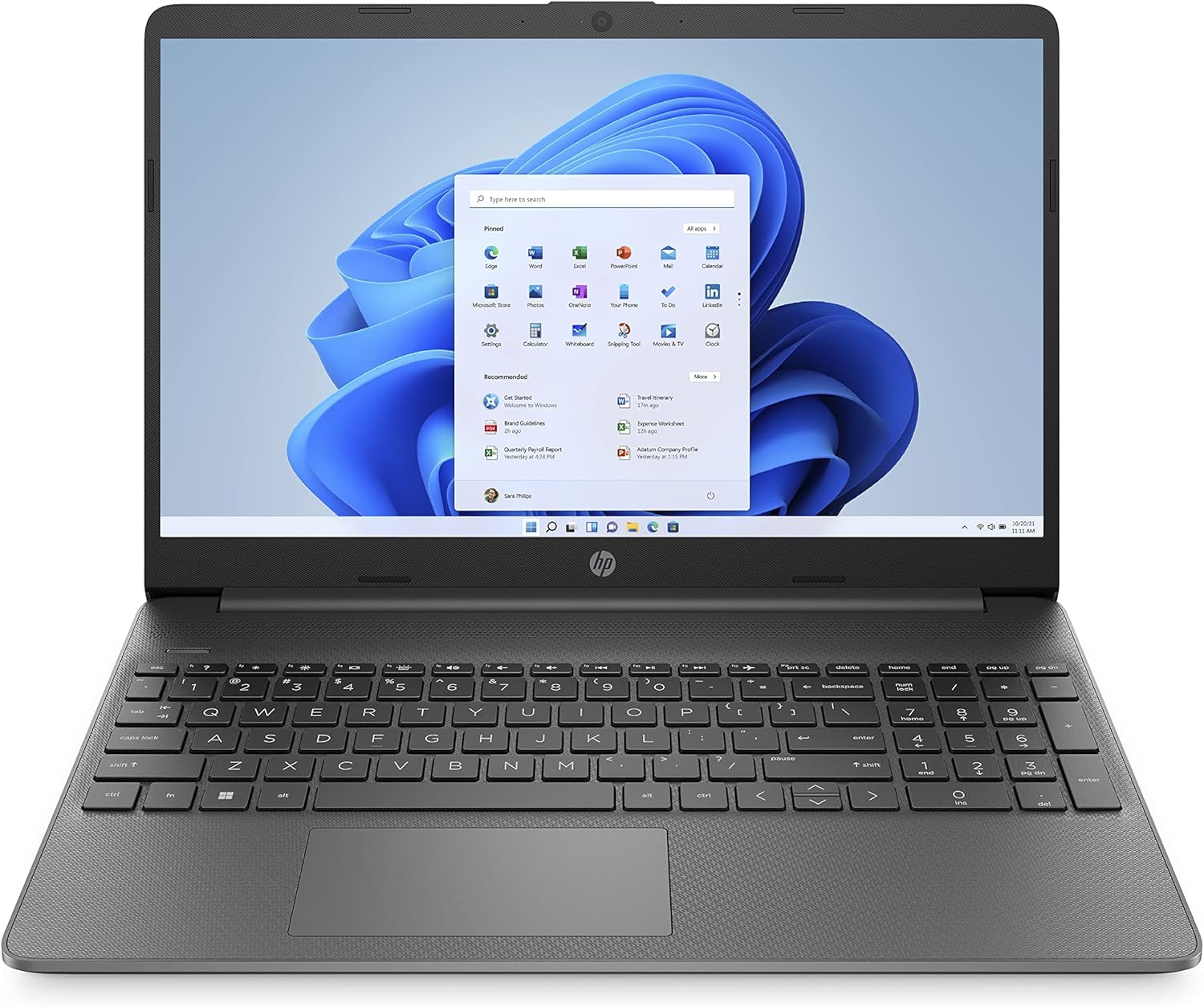 Ordinateurs Portables HP 15S-Fq0001Sf Intel Celeron 4 Go Ram 128 Go SSD 15.4"