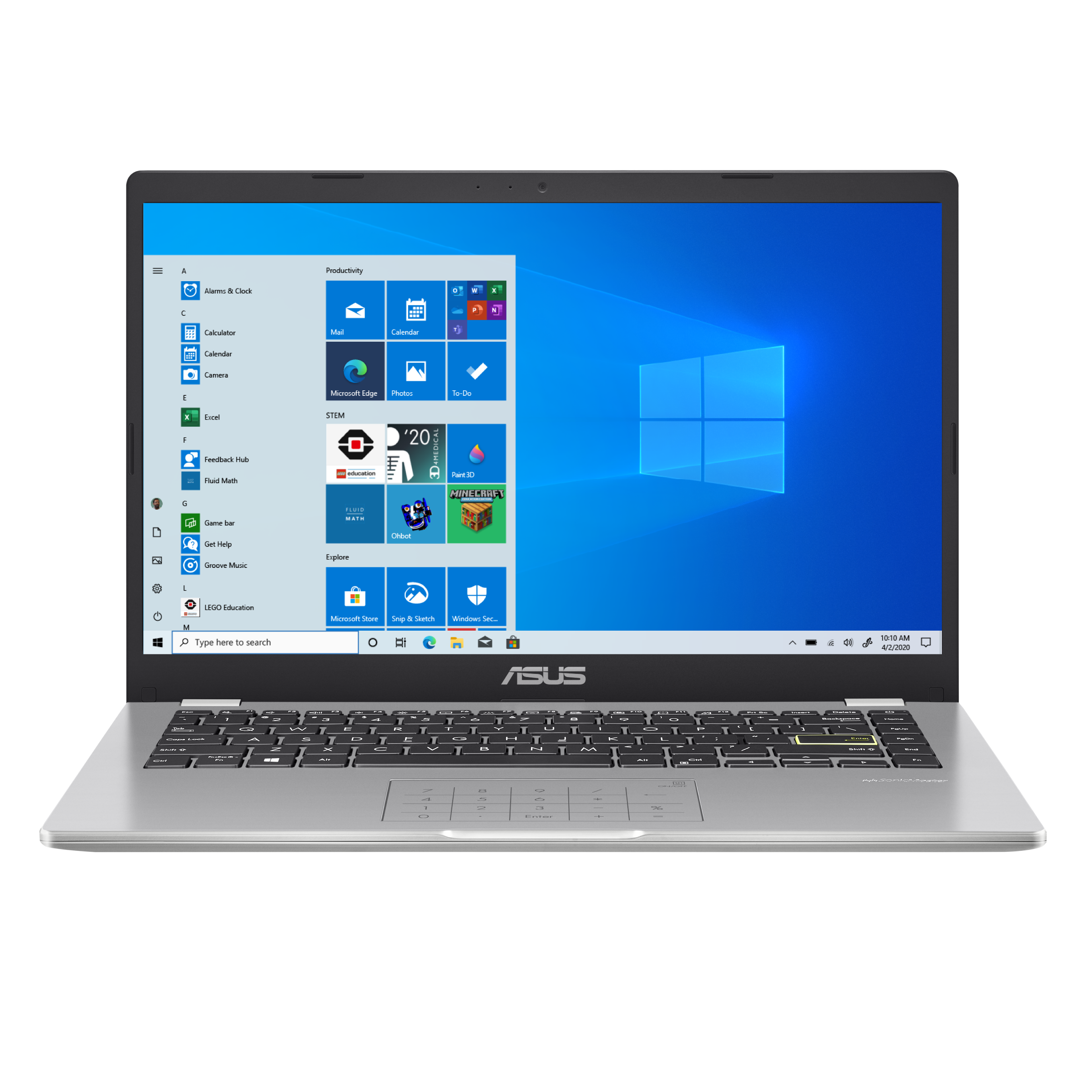 Ordinateurs Portables Asus Vivobook E410Mab-E410Ma Intel Pentium 4 Go Ram 125 Go SSD 14"