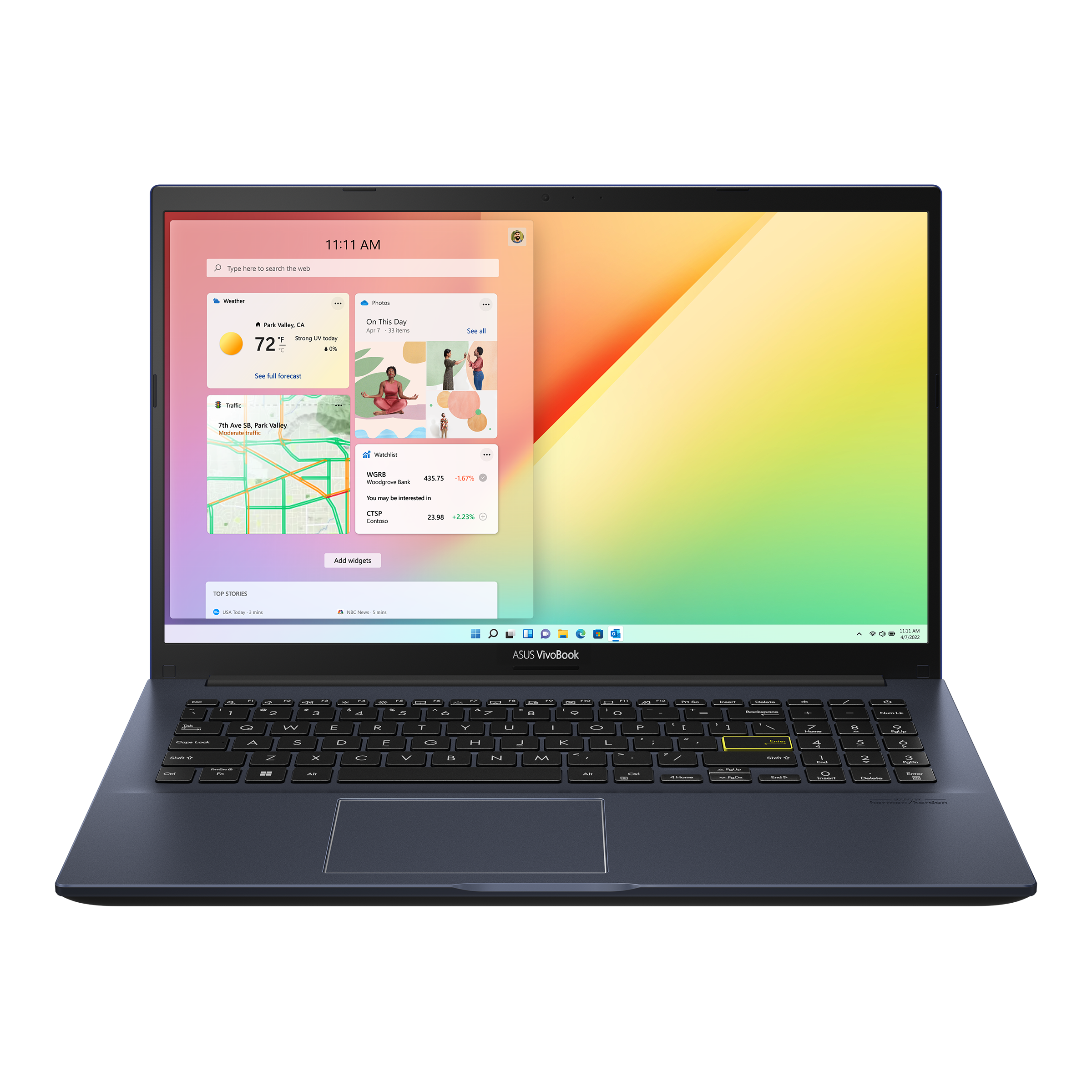 Ordinateurs Portables Asus Vivobook X513Ea-X513Ea I3 4 Go Ram 256 Go SSD 15.4"