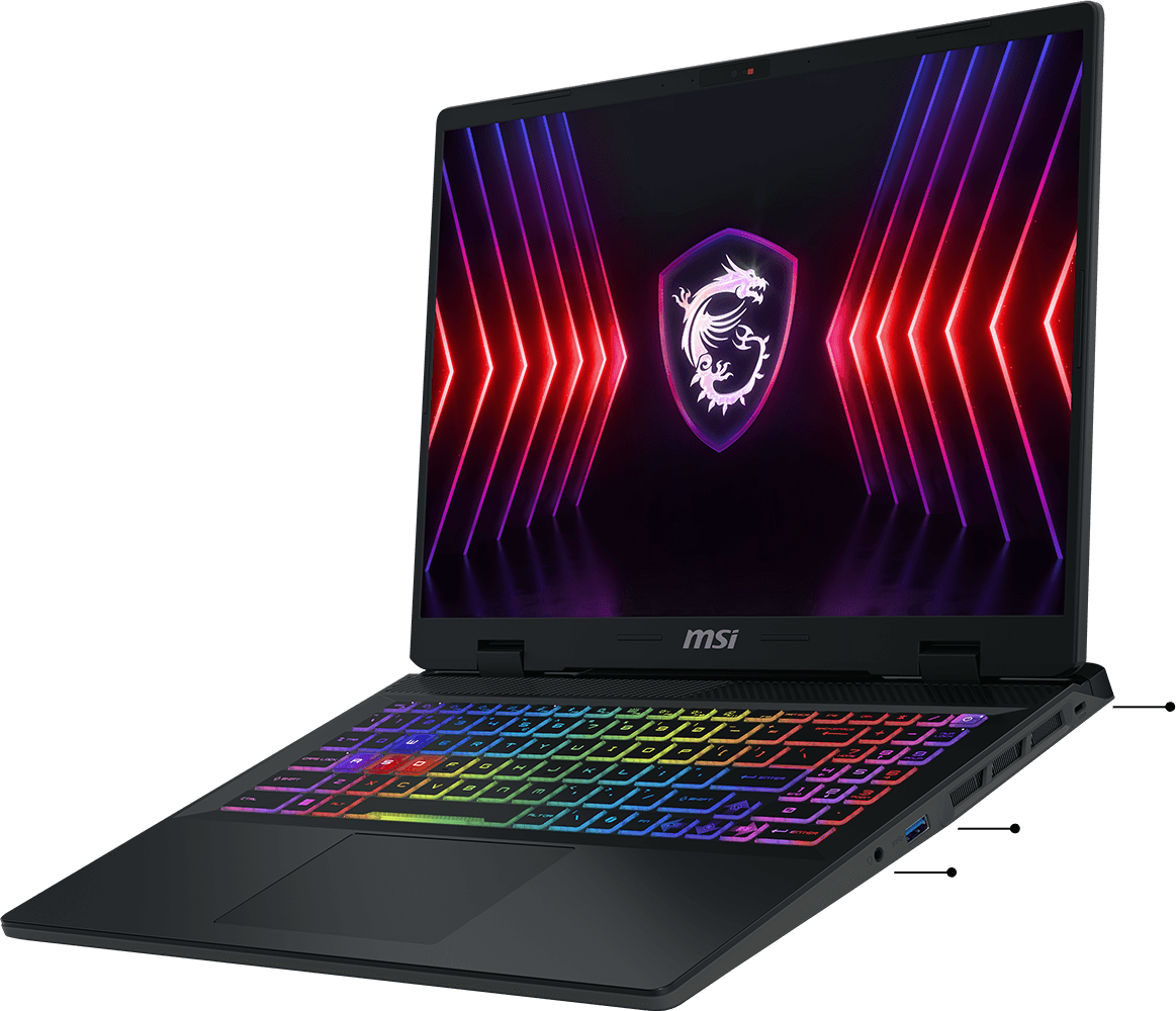 Ordinateurs Portables Msi Sword 16 Hx B14Vgkg i7 32 Go Ram 512Go SSD 16"