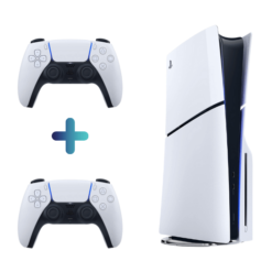 Console Sony PS5 Slim Blanc 1To + 2 Manettes