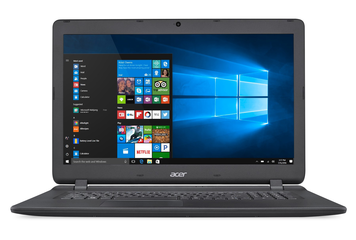 Ordinateurs Portables Acer Aspire Es1-732-C2W2 Intel Celeron 6 Go Ram 256 Go SSD 17.3"