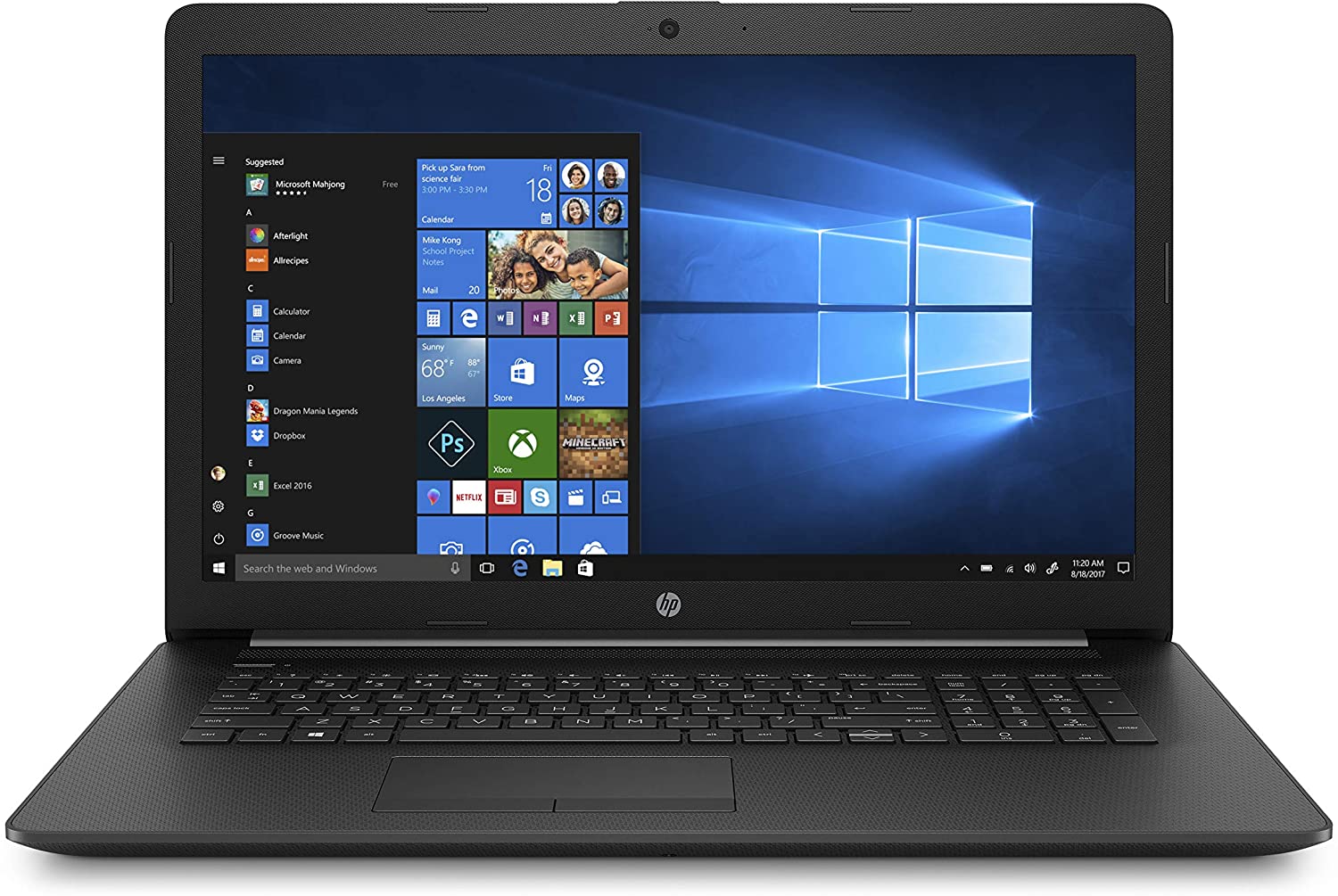 Ordinateurs Portables HP 17-By0Xxx Intel Celeron 4 Go Ram 1 To Hdd 17"