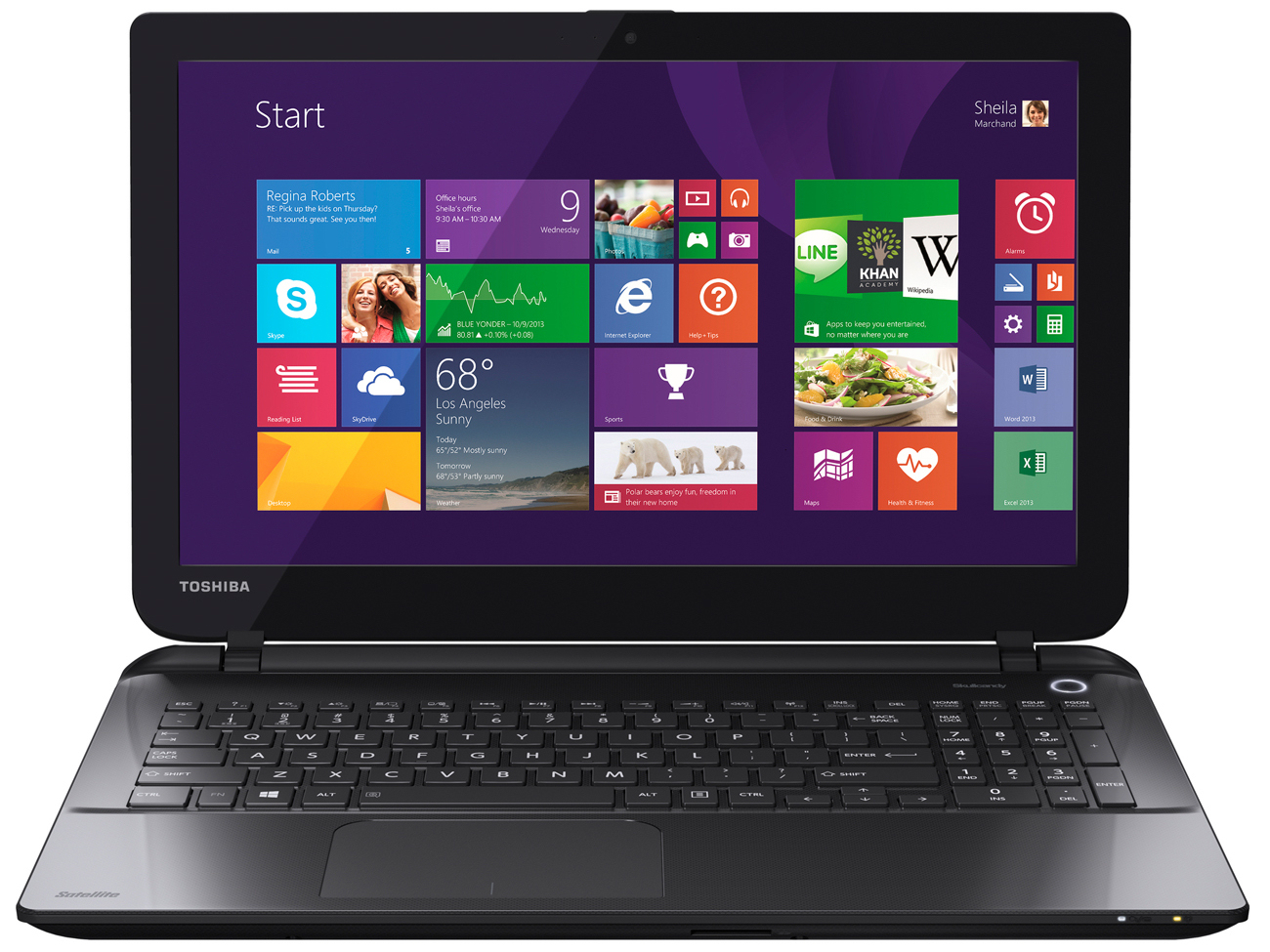 Ordinateurs Portables Toshiba Satellite L50D-B Amd A 4 Go Ram 1 To Hdd 15.6"