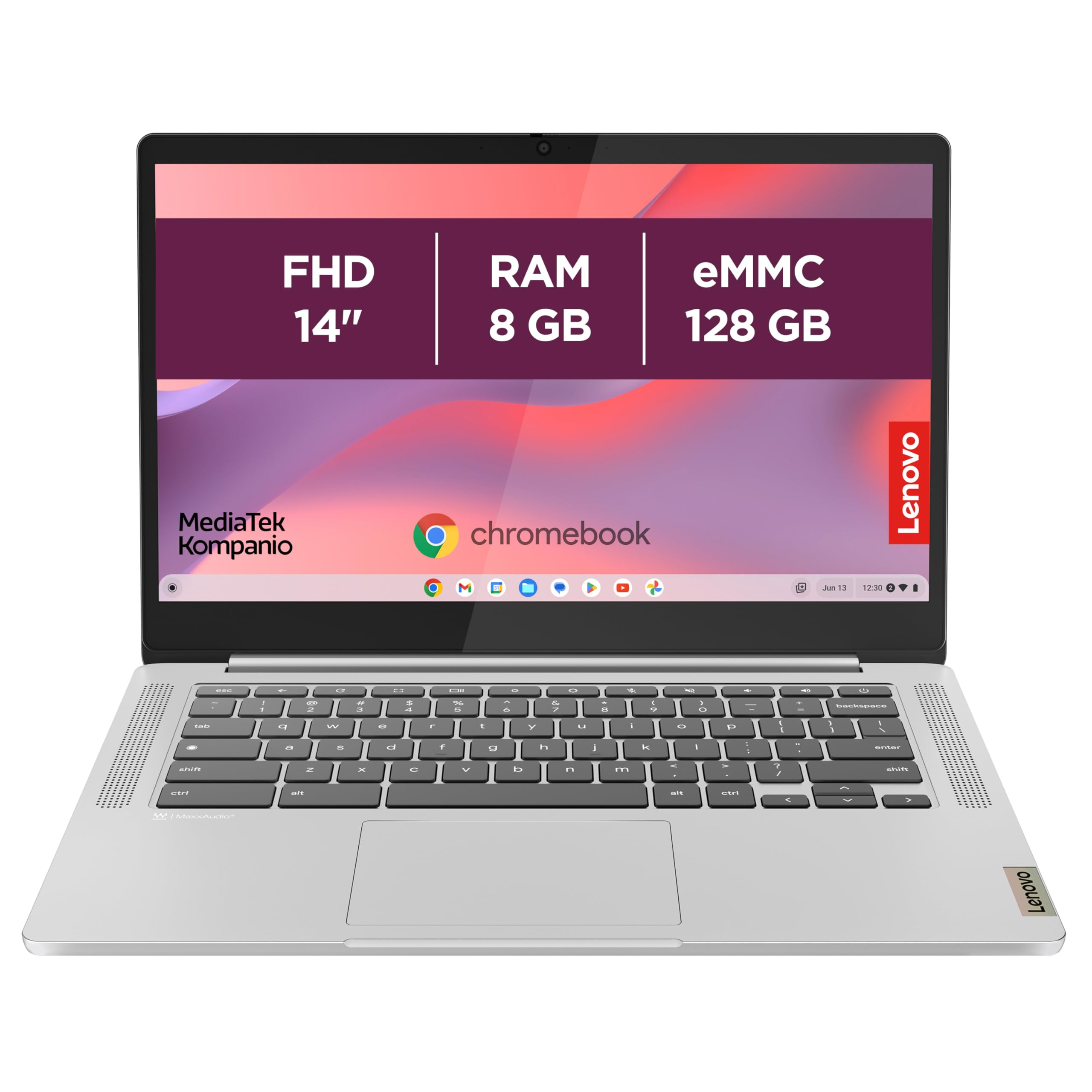 Ordinateurs Portables Lenovo Ideapad Slim 3 Chromebook 14M868 Mediatek 8 Go Ram 128 Go SSD 14"