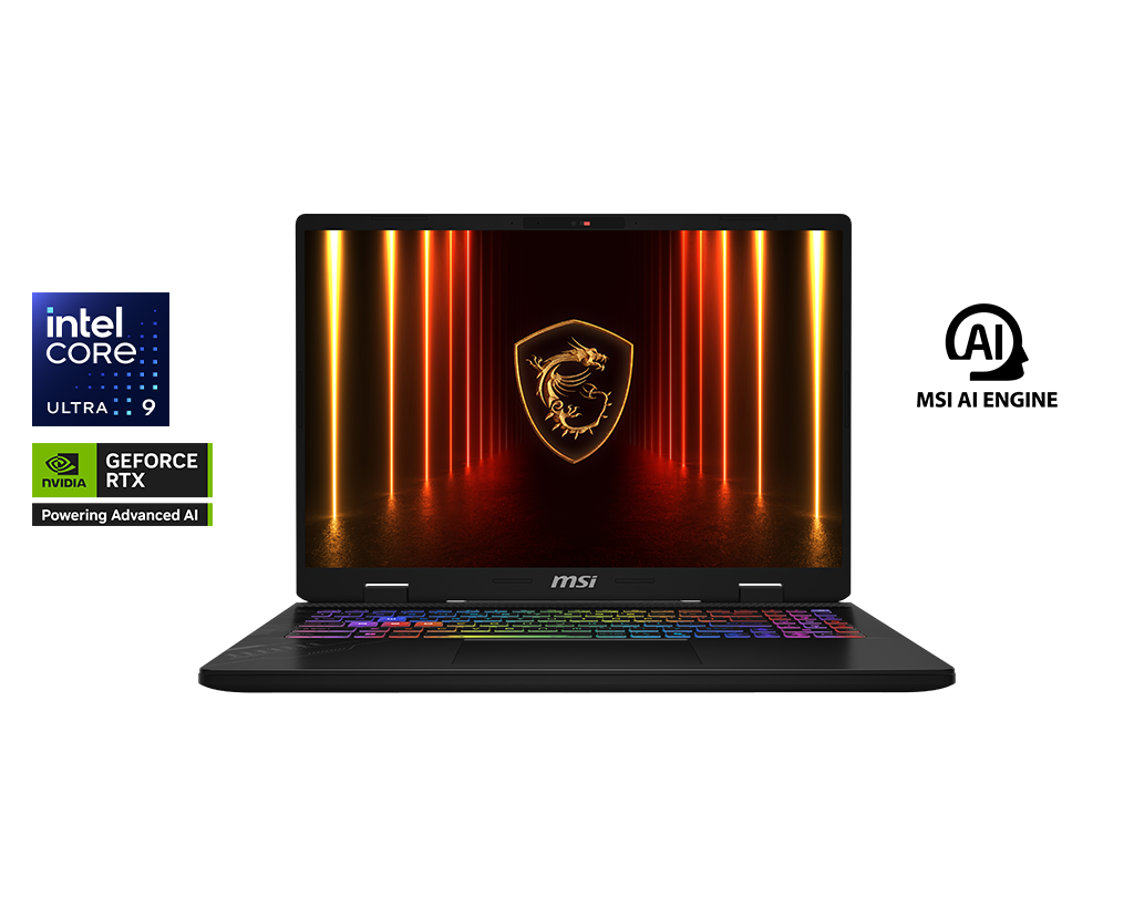 Ordinateurs Portables Msi Crosshair 16 Hx Ai D2Xwgkg Intel Core Ultra 7 16 Go Ram 0Go Hdd 2To SSD 16"