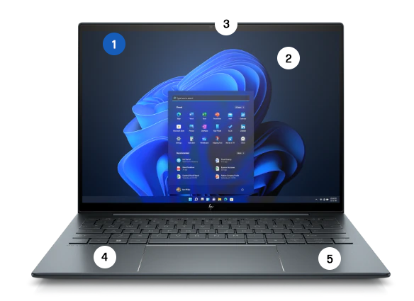 Ordinateurs Portables HP Elite Dragonfly Intel Core i7 16 Go Ram 0 Go Hdd 512Go SSD 13.3"