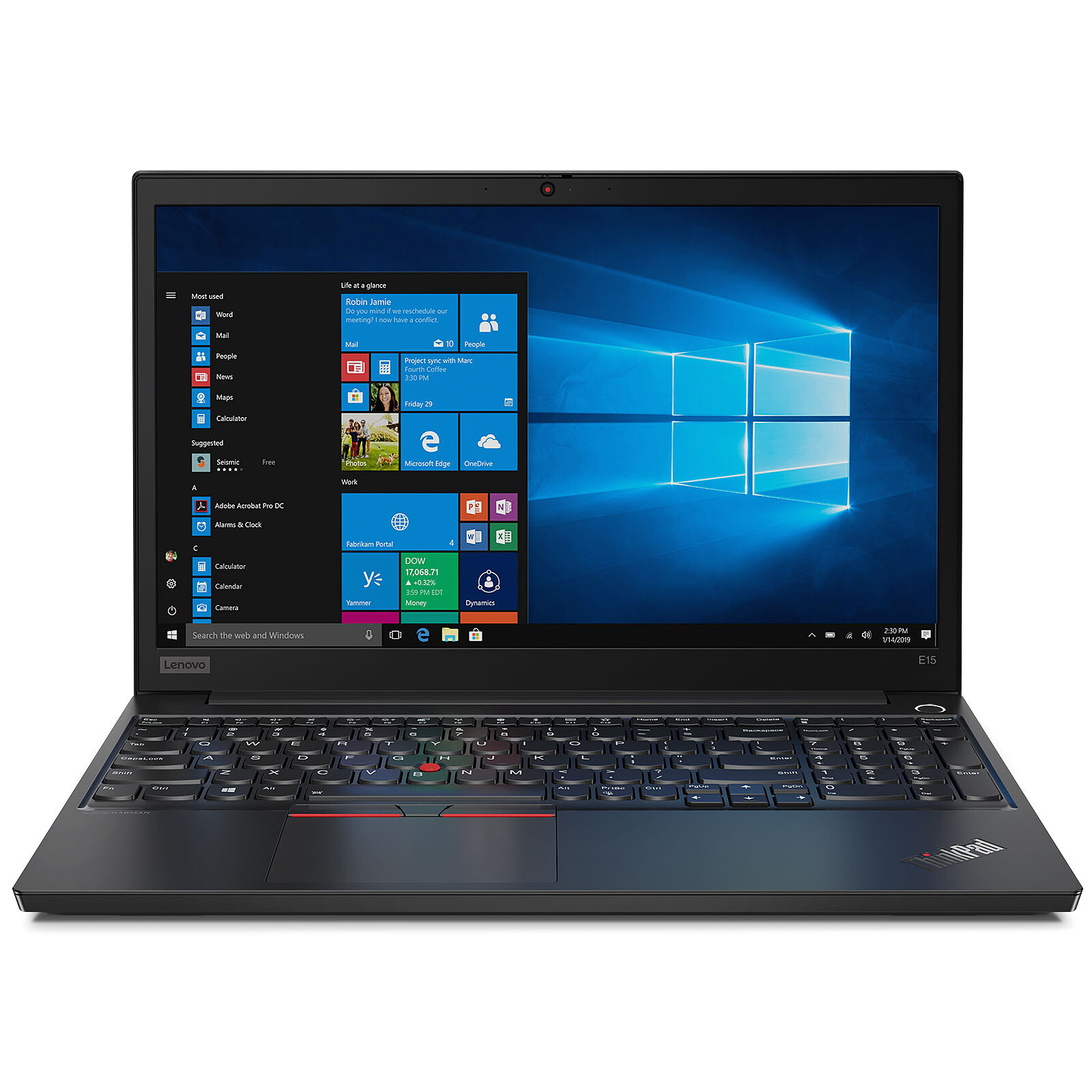 Ordinateurs Portables Lenovo Thinkpad E15 (20Rd001Ffr) i5 8 Go Ram 256Go SSD 15.4"
