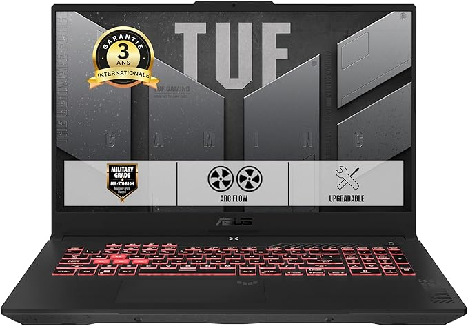Ordinateurs Portables Asus Tuf Gaming A17 Fa706Nf-Fa706Nf Amd Ryzen 5 16 Go Ram 512Go SSD 17.3"