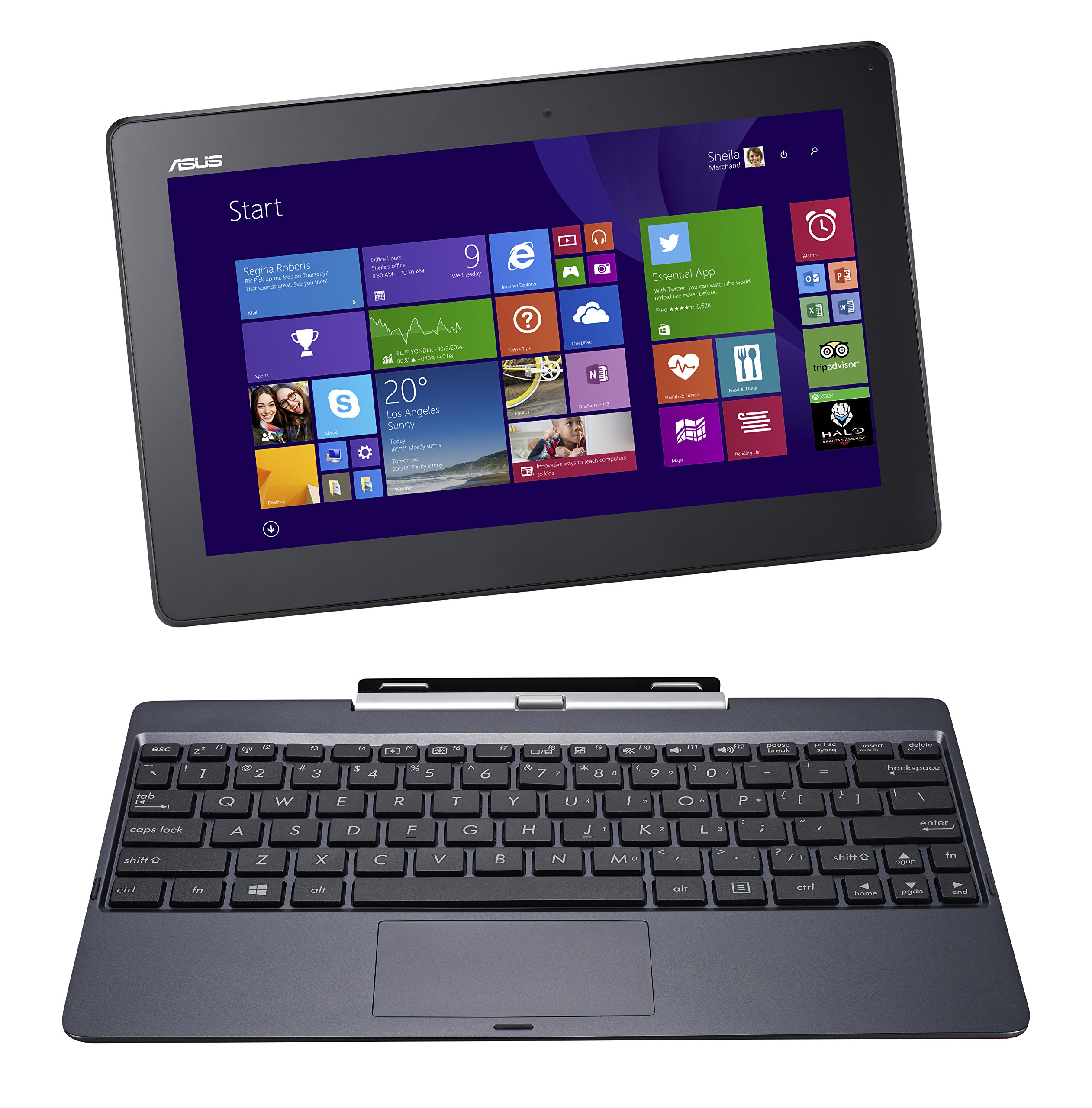 Ordinateurs Portables Asus T100Han Intel Atom 4 Go Ram 63Go SSD 10.1"