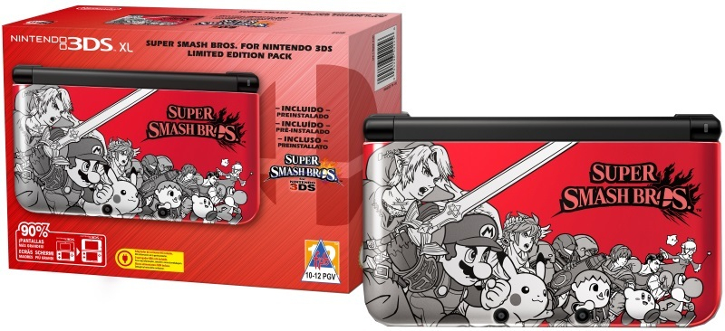 Nintendo Console 3DS XL Rouge Edition Limitée Super Smash Bros
