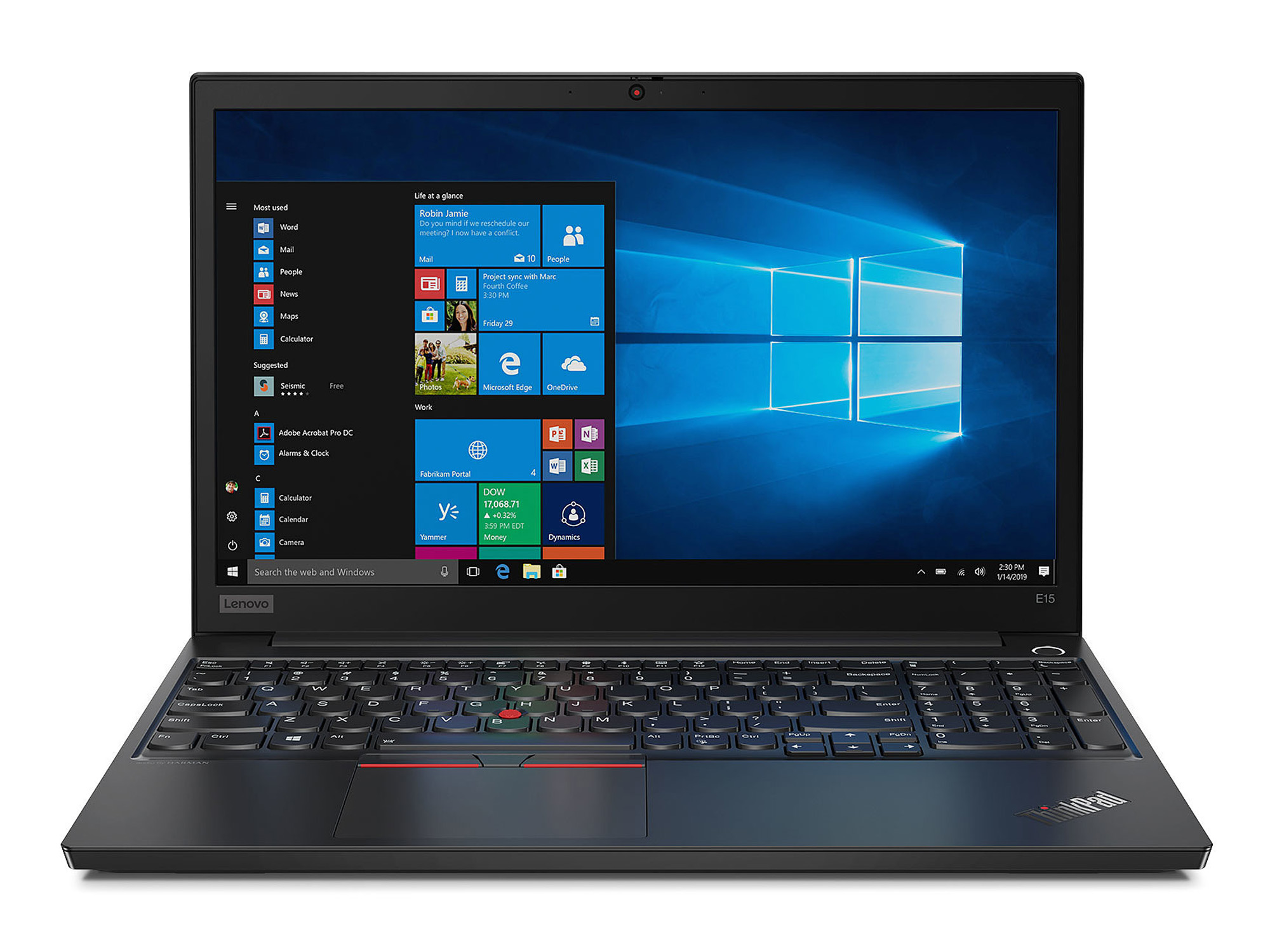 Ordinateurs Portables Lenovo Thinkpad E15 (20Rd0016Fr) i7 8 Go Ram 256Go SSD 15.4"