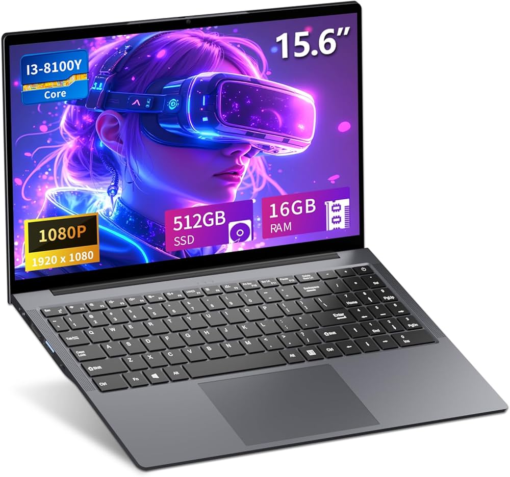 Ordinateurs Portables Moacreto Intel Atom 16 Go Ram 512Go SSD 16.4"