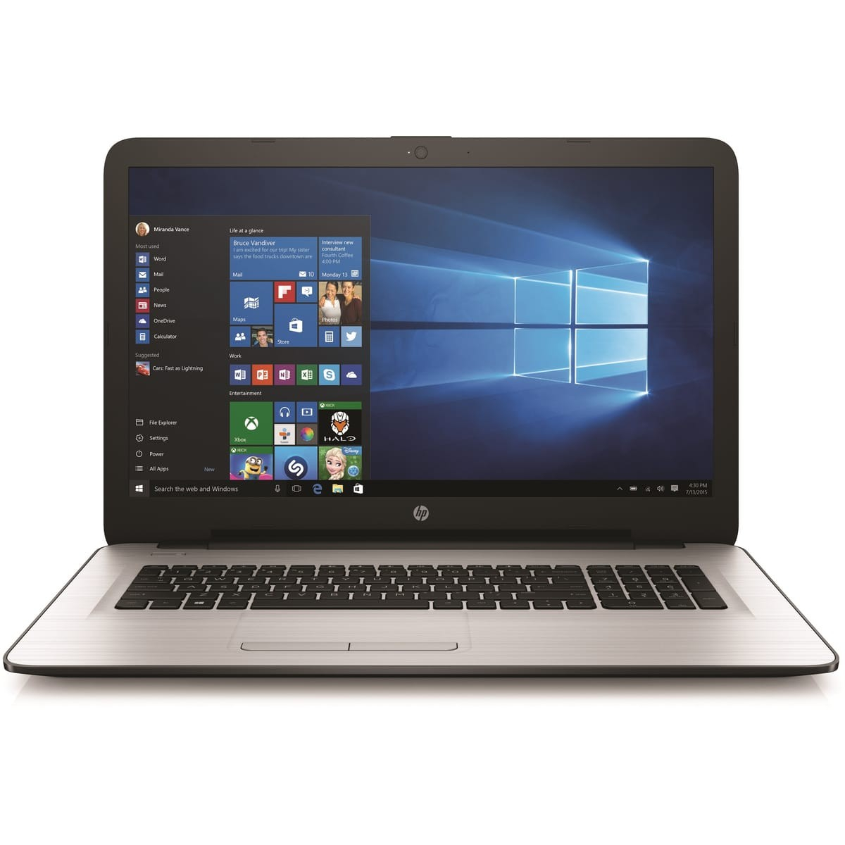Ordinateurs Portables HP 15-Ba041Nf Amd Quad-Core 8 Go Ram 256Go SSD 15.6"