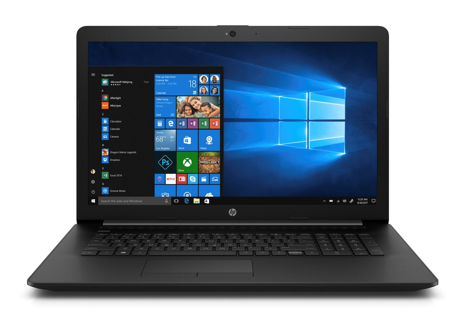 Ordinateurs Portables HP 17-Ca1026Nf AMD Ryzen 7 8 Go Ram 1To Hdd 256Go SSD 17.3"
