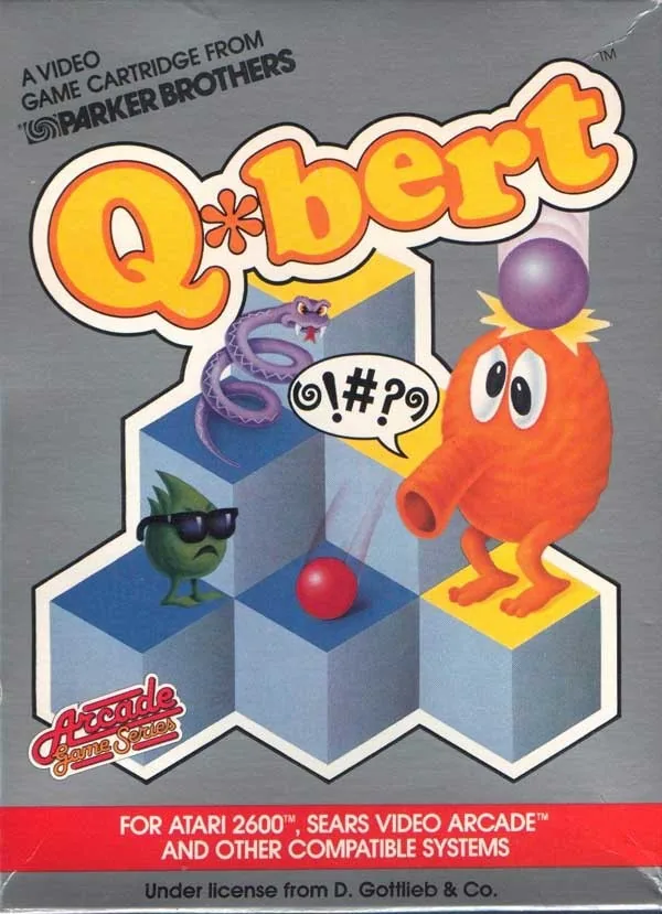 Atari Corporation Jeux Vidéo Jeux Vidéo Qbert Atari 2600 Atari 2600 Atari 2600